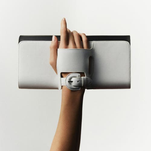 Perrin Paris La Parisienne Clutch In Black | Caramel