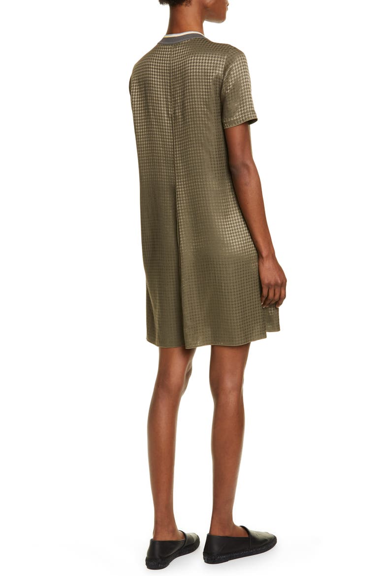 Ali Houndstooth Shift Dress, Alternate, color, OLIVE