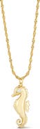 GLAZE JEWELRY Cubic Zirconia Seahorse Pendant Necklace