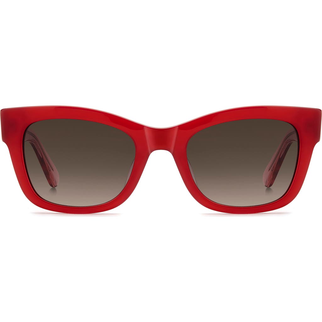 Kate Spade New York Aimee 50mm Cat Eye Sunglasses In Red