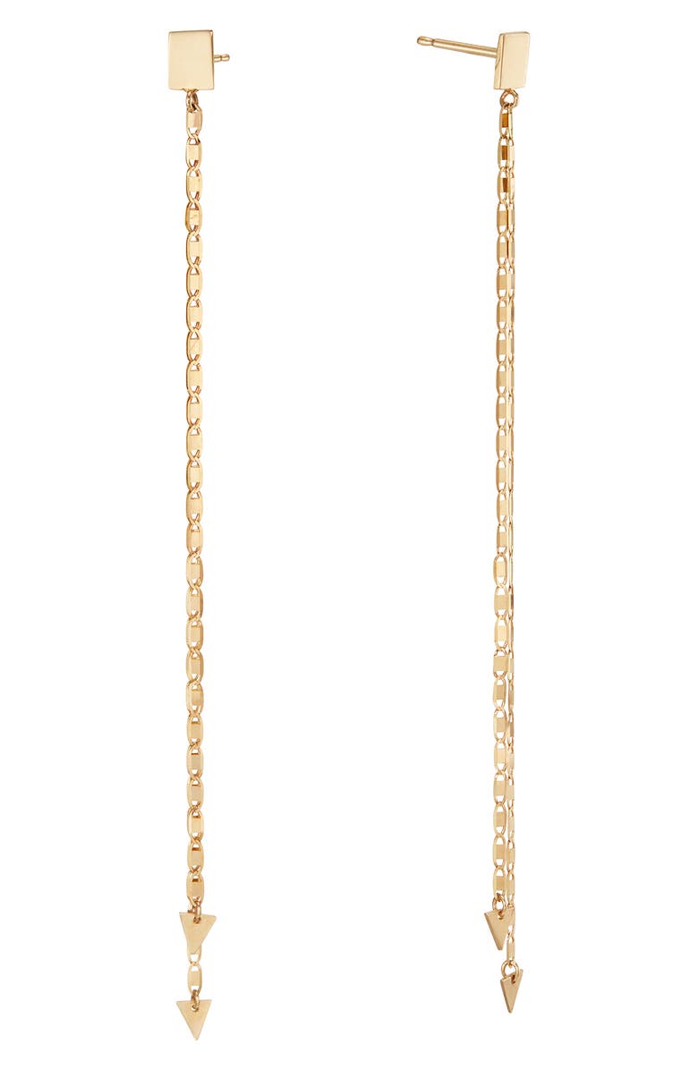 LANA Jewelry Malibu Chain Linear Earrings, Main, color,