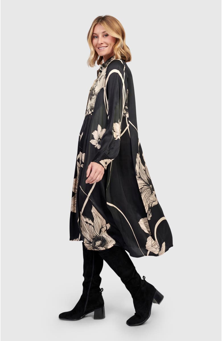 Alembika Filigree Babydoll Shirtdress, Alternate, color, Mix