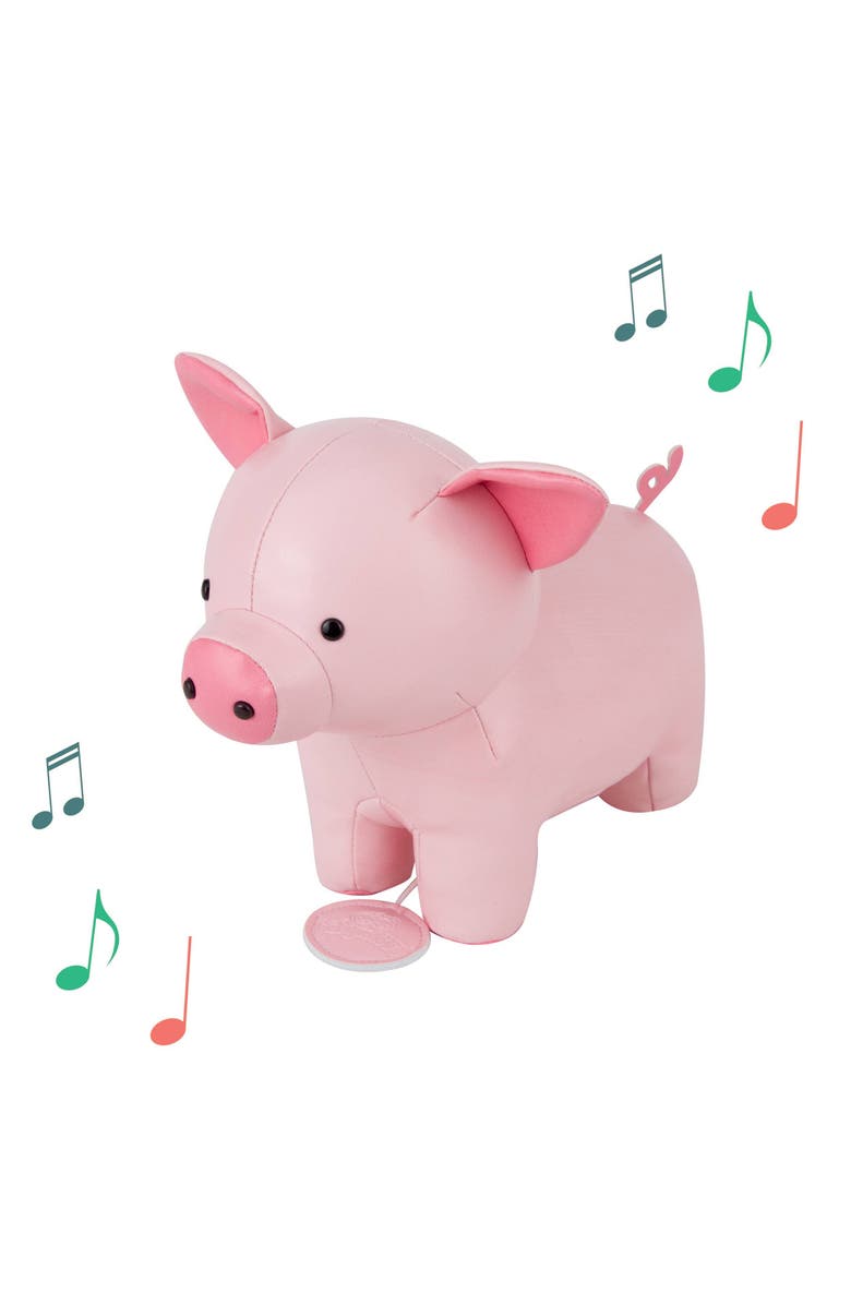 Little Big Friends Musical Animals - Pig, Plush Baby Music Box, Nursery Toy, Main, color, Pink