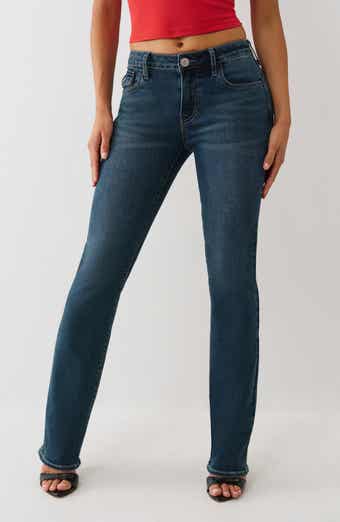 True Religion Billie Mid Rise Straight Leg Jeans
