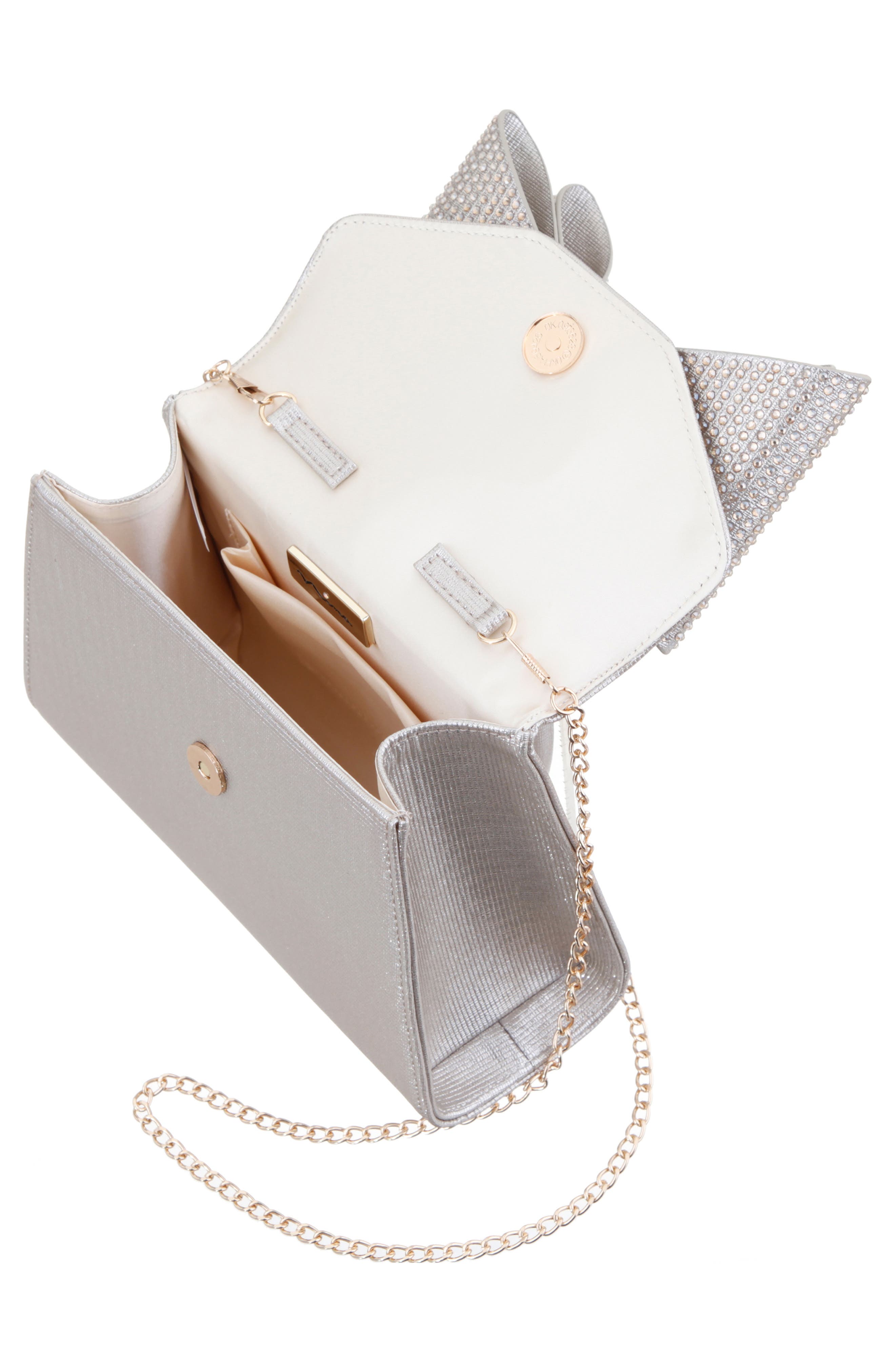 Nina Alila Top Handle Bag, Alternate, color, Platino