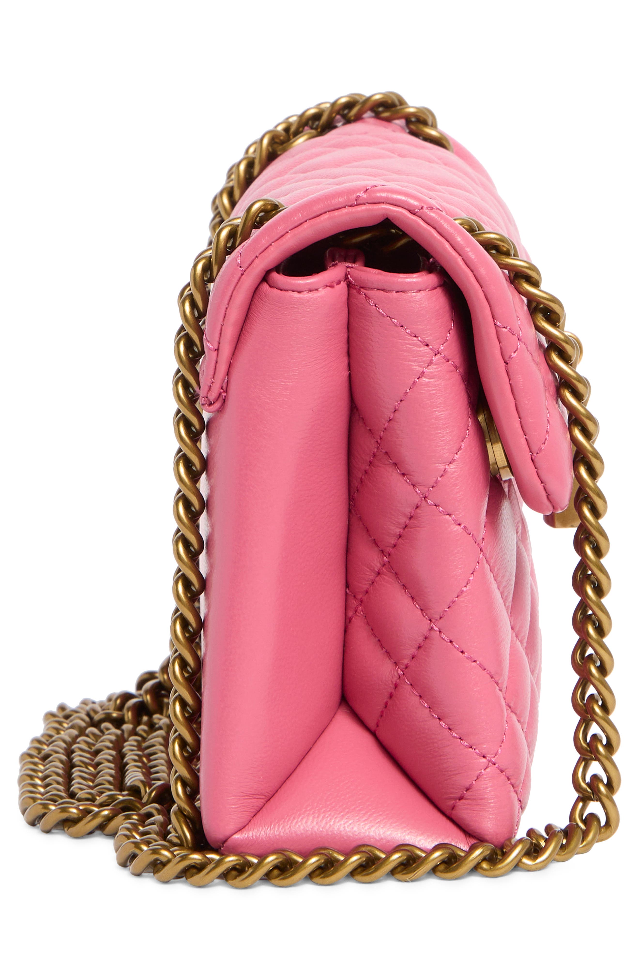 Kurt Geiger London Mini Brixton Quilted Leather Convertible Crossbody Bag, Alternate, color, 