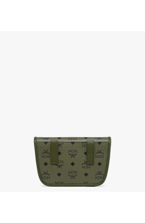 Mcm Aren Messenger Bag In Green