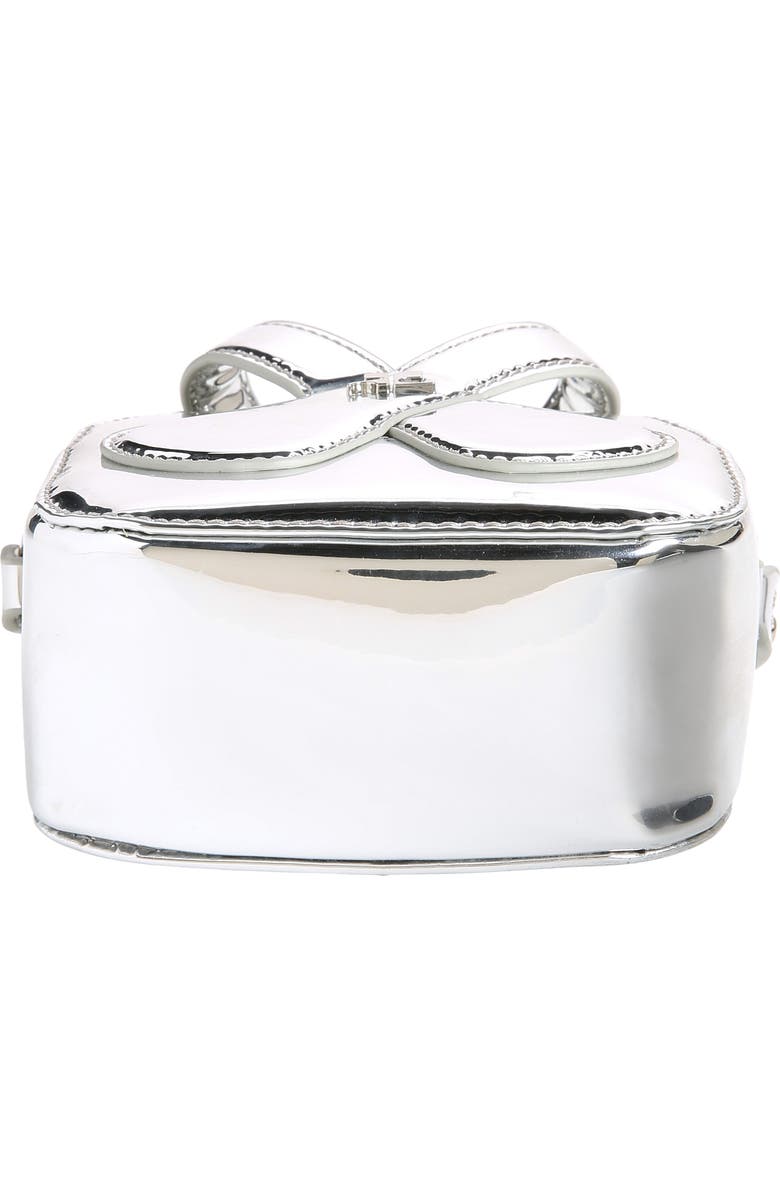 Courrèges Micro Mirror Loop Satin Crossbody Bag, Alternate, color,