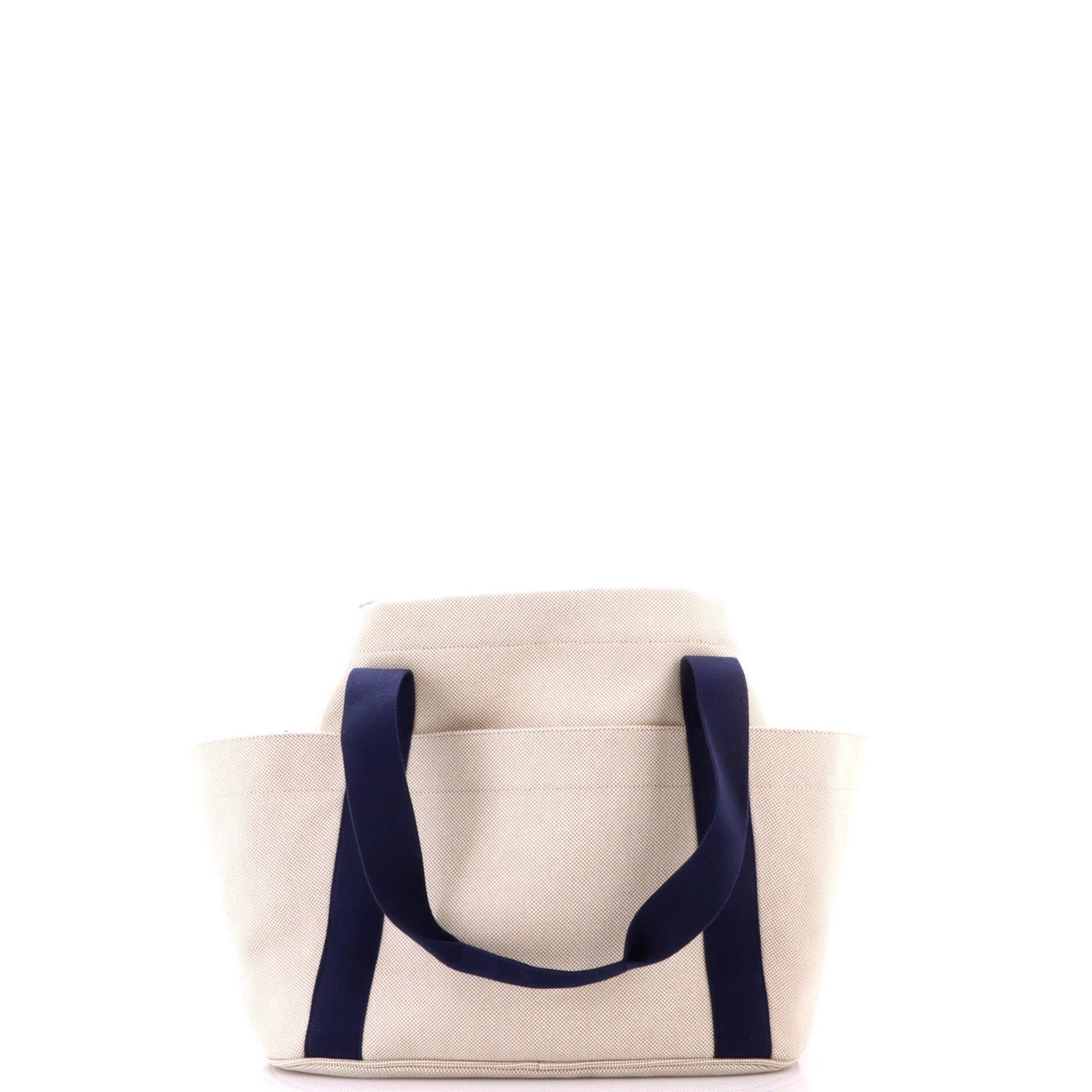 Cabriole Nappy Tote Canvas, Alternate, color, White