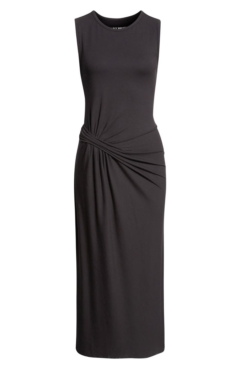 Ramy Brook Addison Sleeveless Midi Dress, Alternate, color, Black