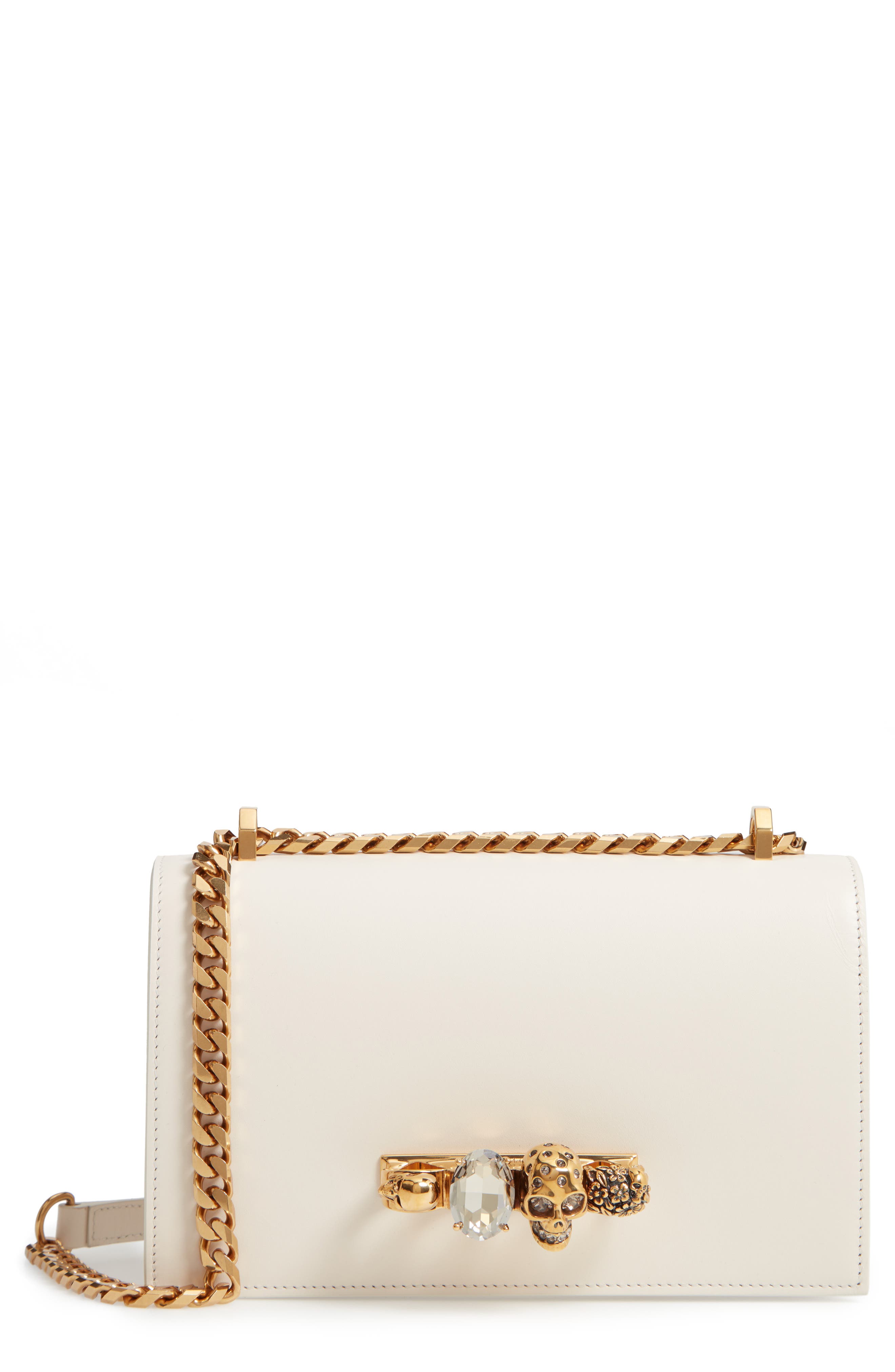 McQueen Alexander McQueen Leather Crossbody Bag, Main, color, 