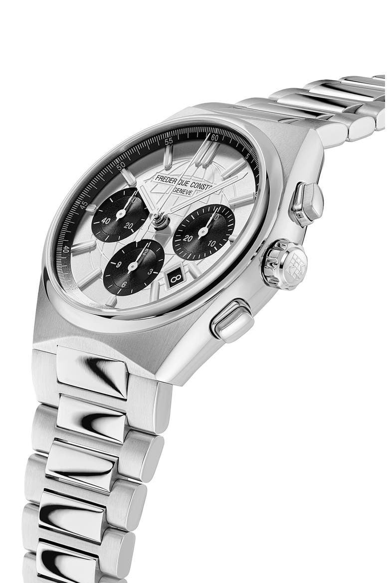 Highlife Chronograph Automatic Bracelet Watch, 41mm, Alternate, color, SILVER-TONE