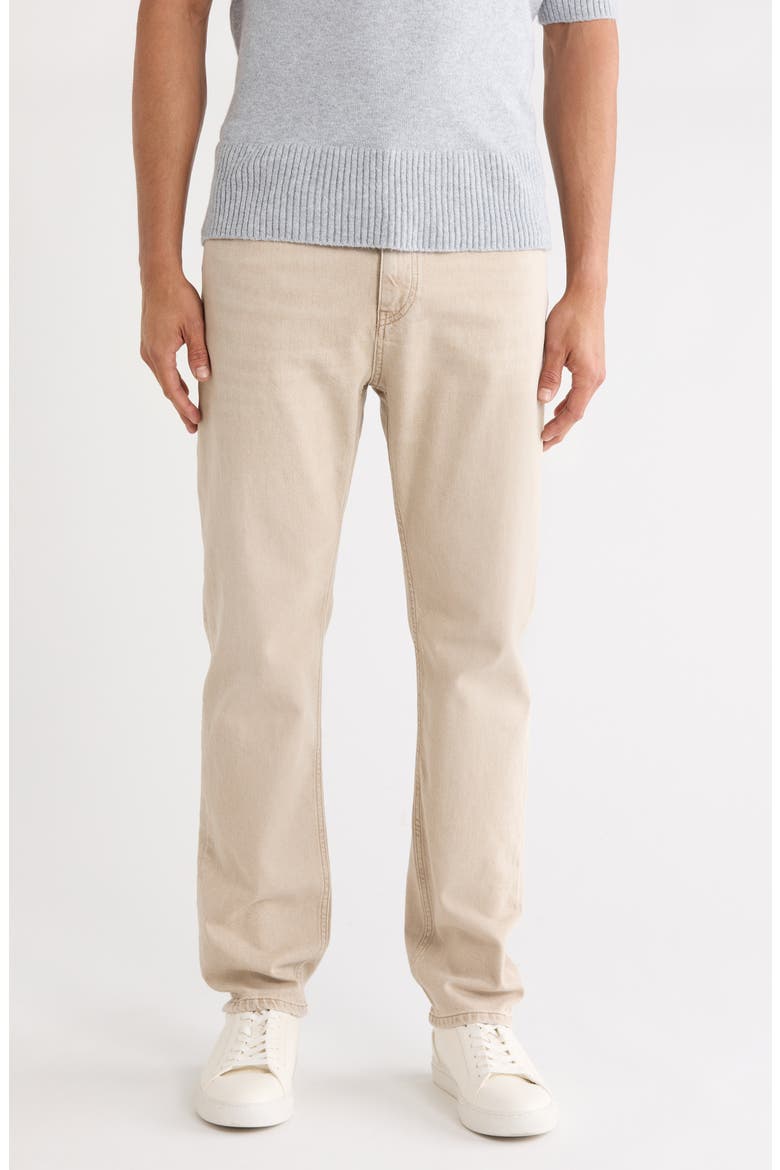 Ogden Straight Leg Jeans, Main, color, LIGHT BEIGE