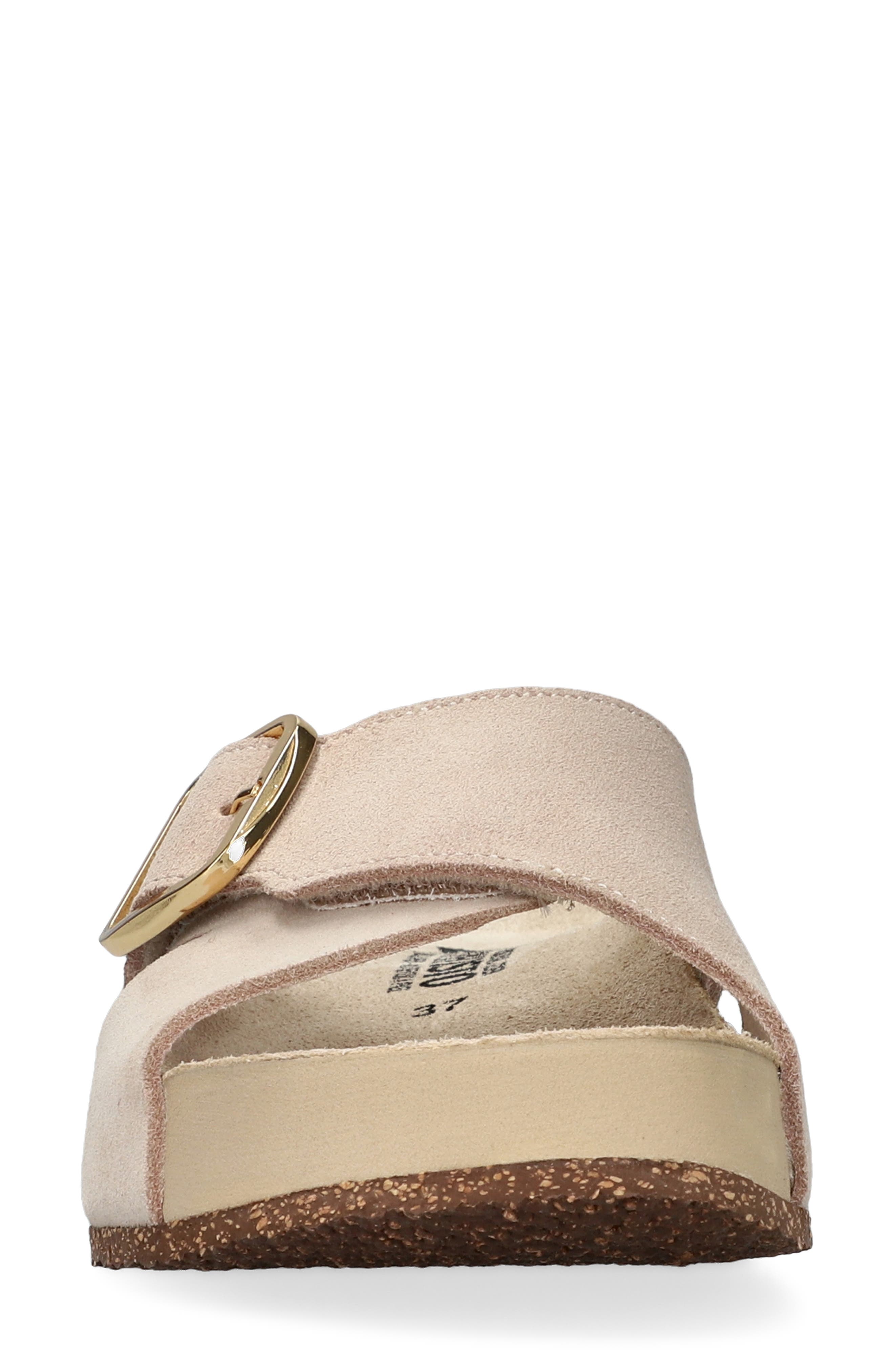 Berrie Buckle Strap Slide Sandal, Alternate, color, SAND