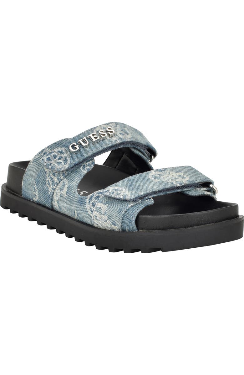 GUESS Fabulon Sandal, Main, color, Medium Blue 420