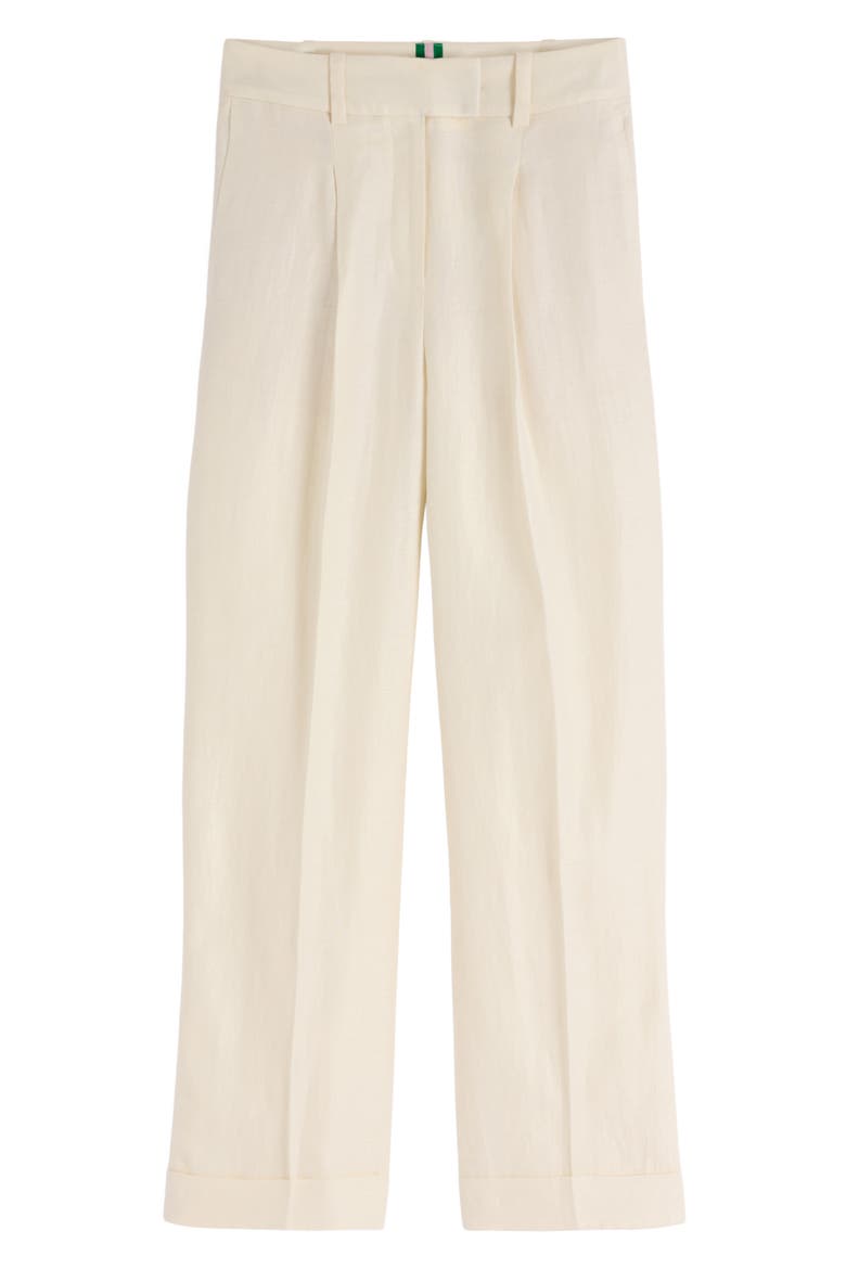 Chiswick Crop Linen Pants, Alternate, color, IVORY