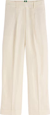 Boden Chiswick Crop Linen Pants