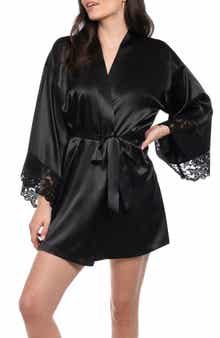 In Bloom by Jonquil Rosalie Lace Trim Satin Wrap