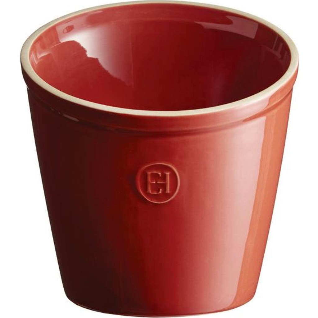 Emile Henry Utensil Pot In Burgundy