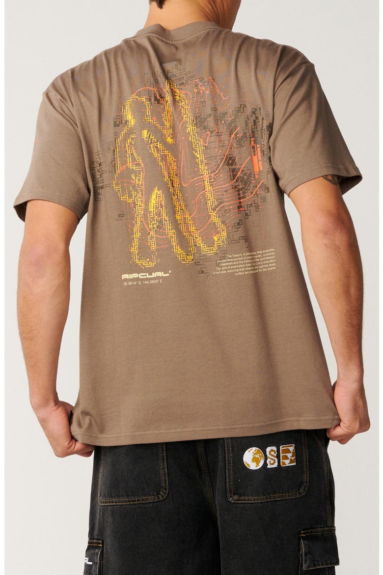 S-Series VaporCool Journey Man Loose Graphic T-Shirt, Alternate, color, WALNUT