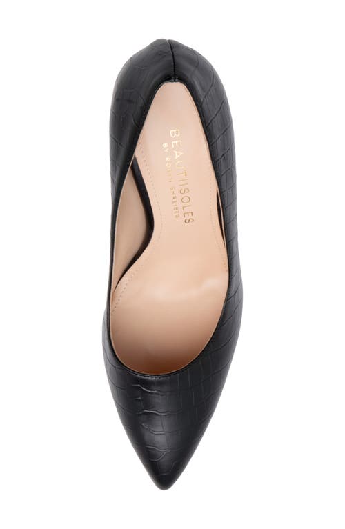 Beautiisoles Pippa Pointed Toe Platform Pump In Black