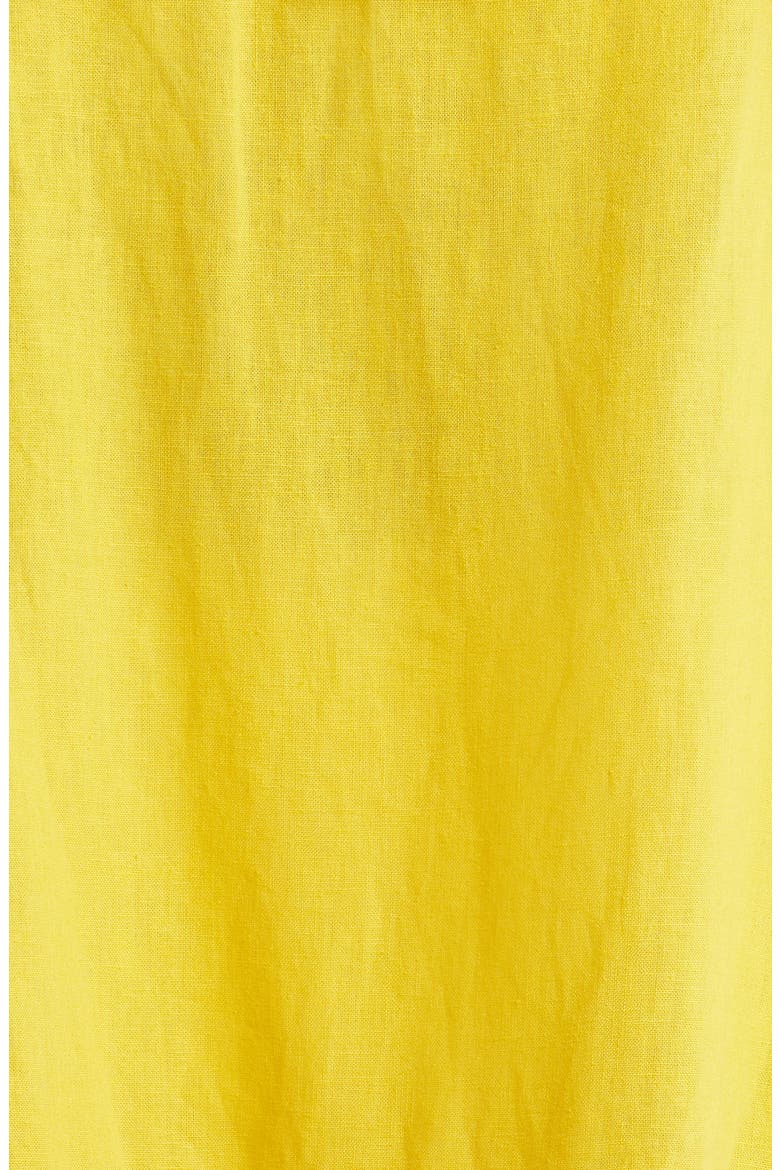 Guipure Lace Halter Linen Blend Cover-Up Minidress, Alternate, color, YELLOW