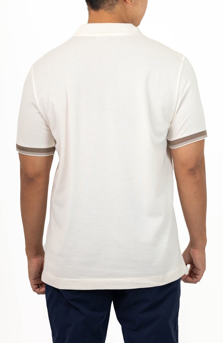 VELLAPAIS Mira Johnny Collar Knit Polo, Alternate, color, 