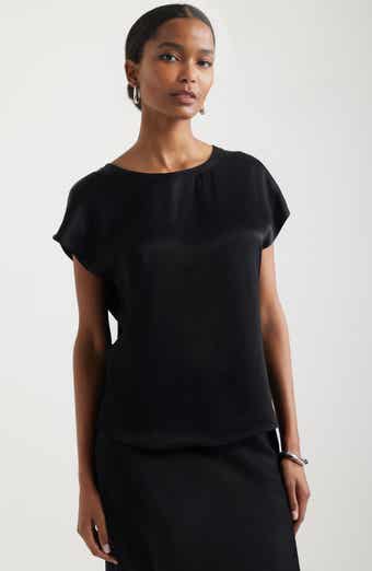 Nordstrom Dolman Sleeve Satin T-Shirt