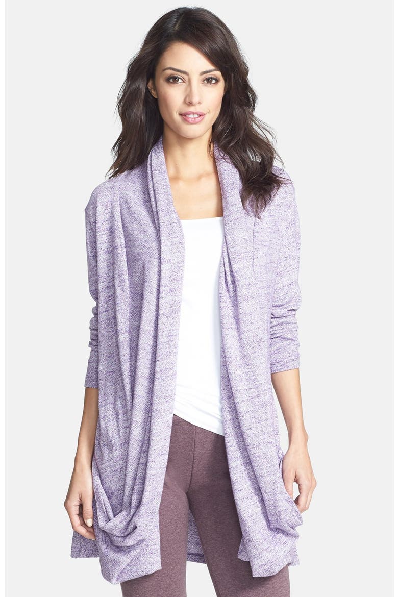 Australia Slub Knit Cardigan, Main, color, GRAPE
