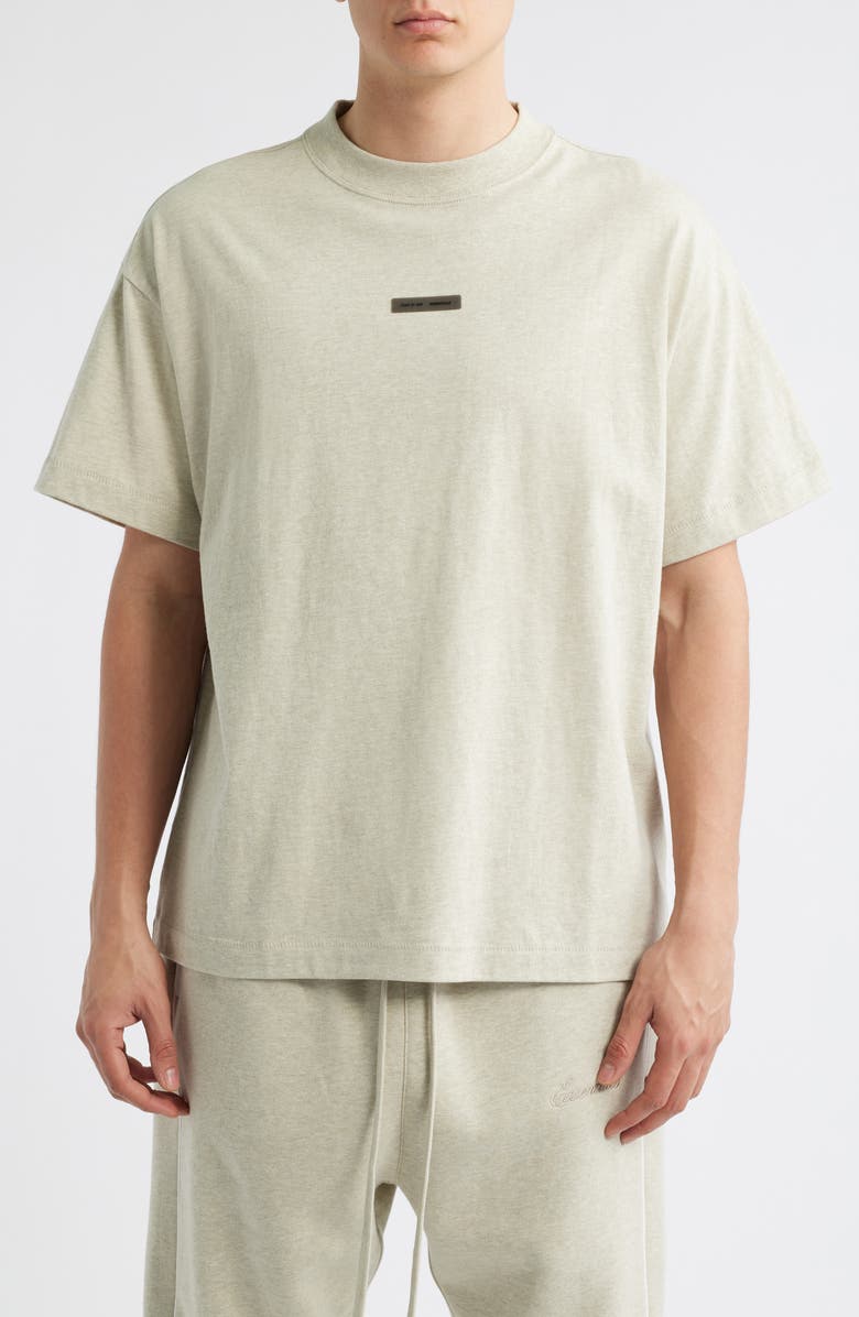 Fear of God Essentials Vintage Fit Logo T-Shirt, Main, color, Heather Stone