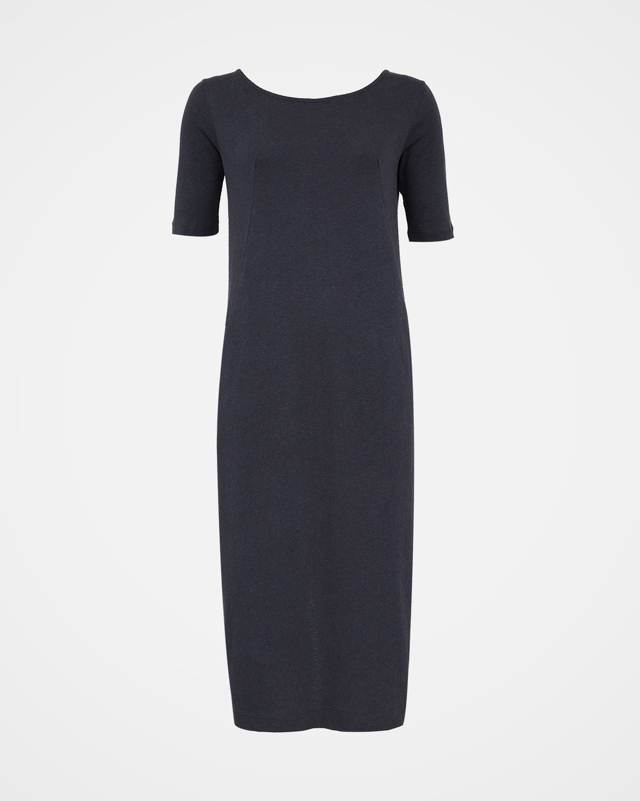 Linen Cotton Blend Button Back Dress - image 4