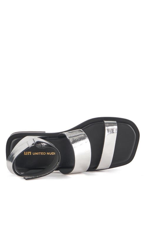 United Nude Tara Hana Lo Sandals In Silver