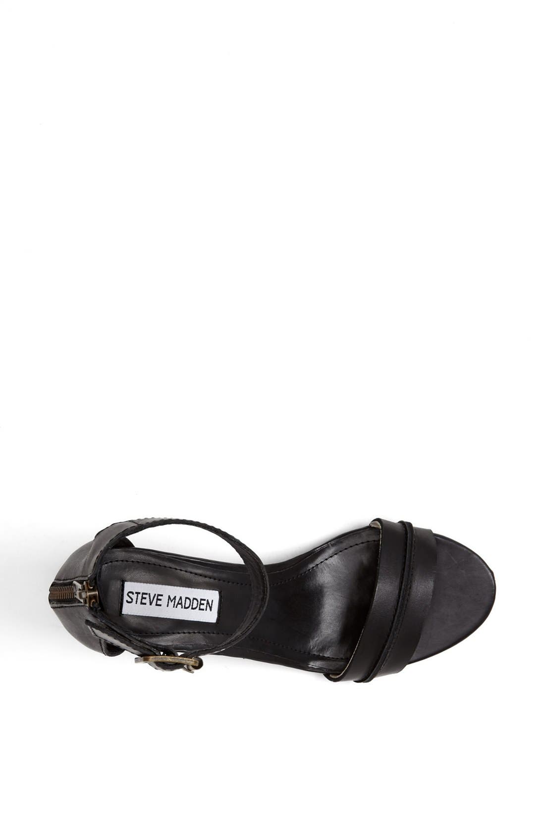 'Neliee' Sandal, Alternate, color, BLACK