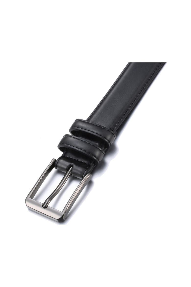 Traditional Leather Dress Belt, Alternate, color, Black