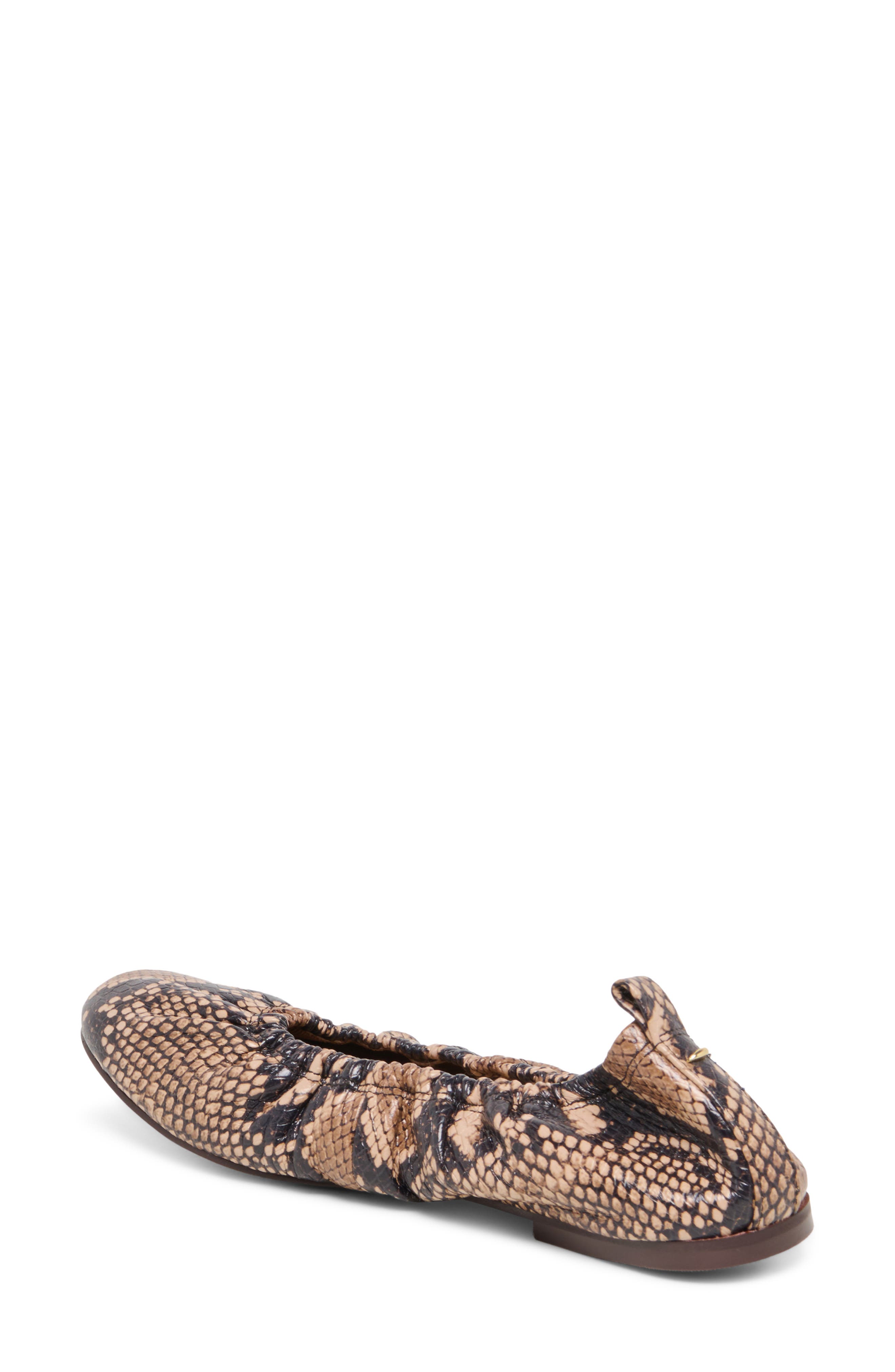 Conrad Ballet Flat, Alternate, color, BLUSH/SNAKE EMBOSSED LEATHER