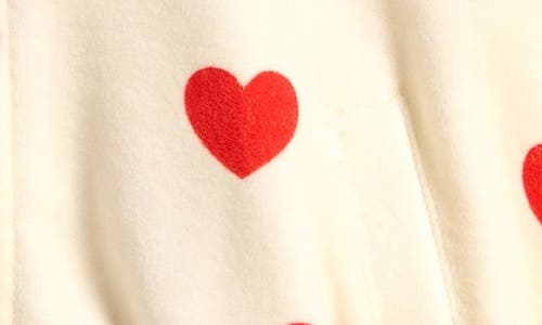 Mini Rodini Kids' Hearts Baseball Cardigan In Neutral