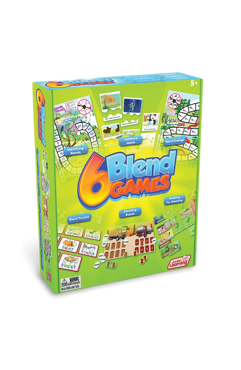 Junior Learning 6 Blend Games, Main, color, Multicolored