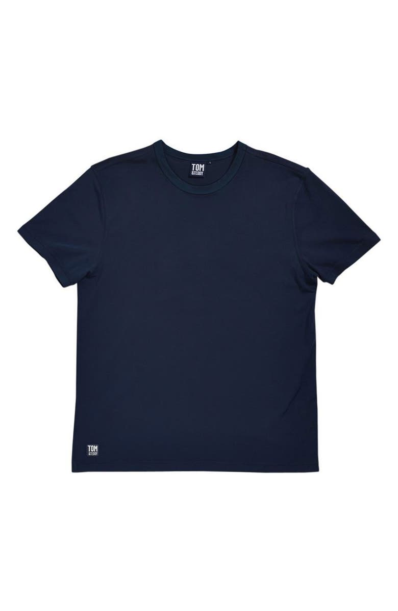 Tom & Teddy Rashguard Tee, Alternate, color, Deep Blue