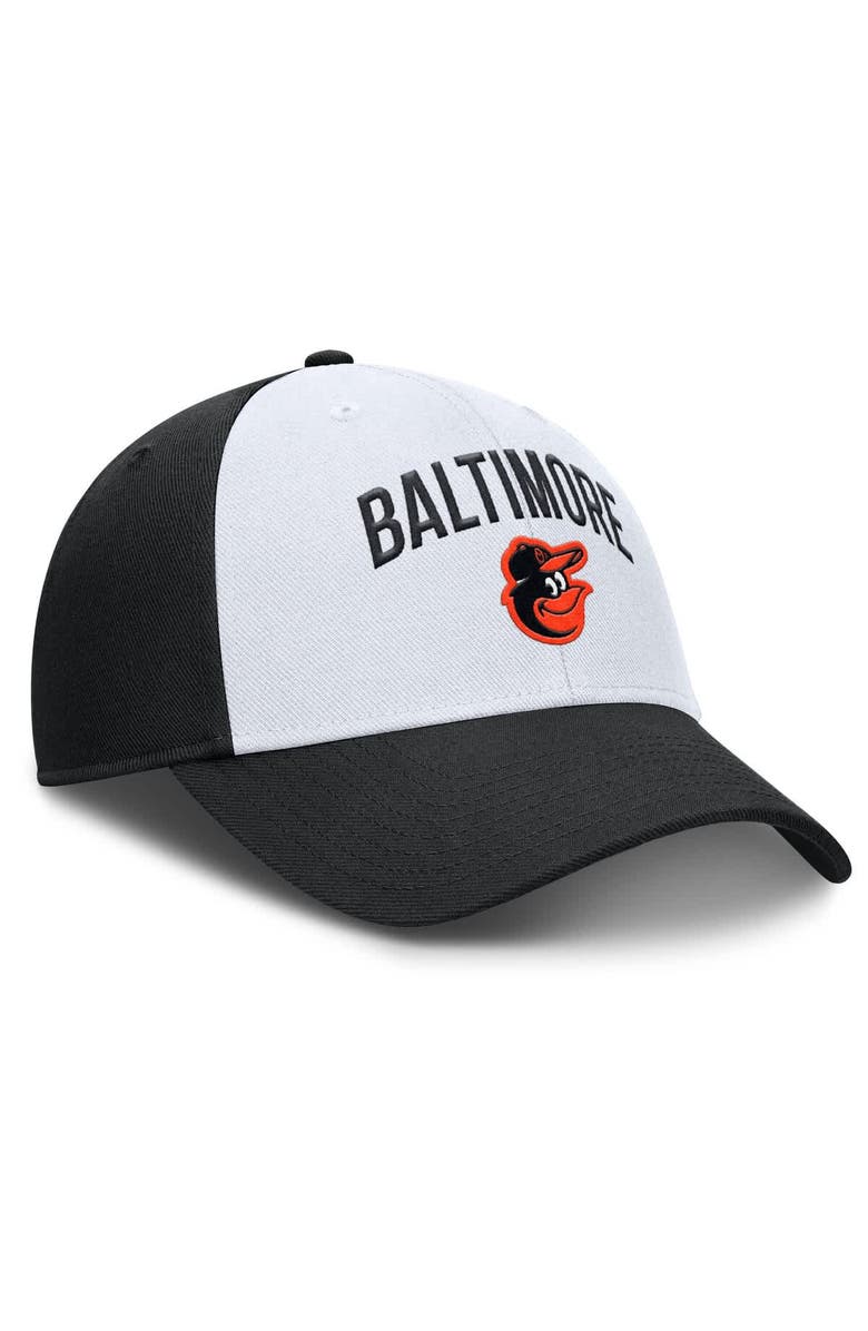 Nike Men's Nike White/Black Baltimore Orioles Club Performance Adjustable Hat, Alternate, color, White