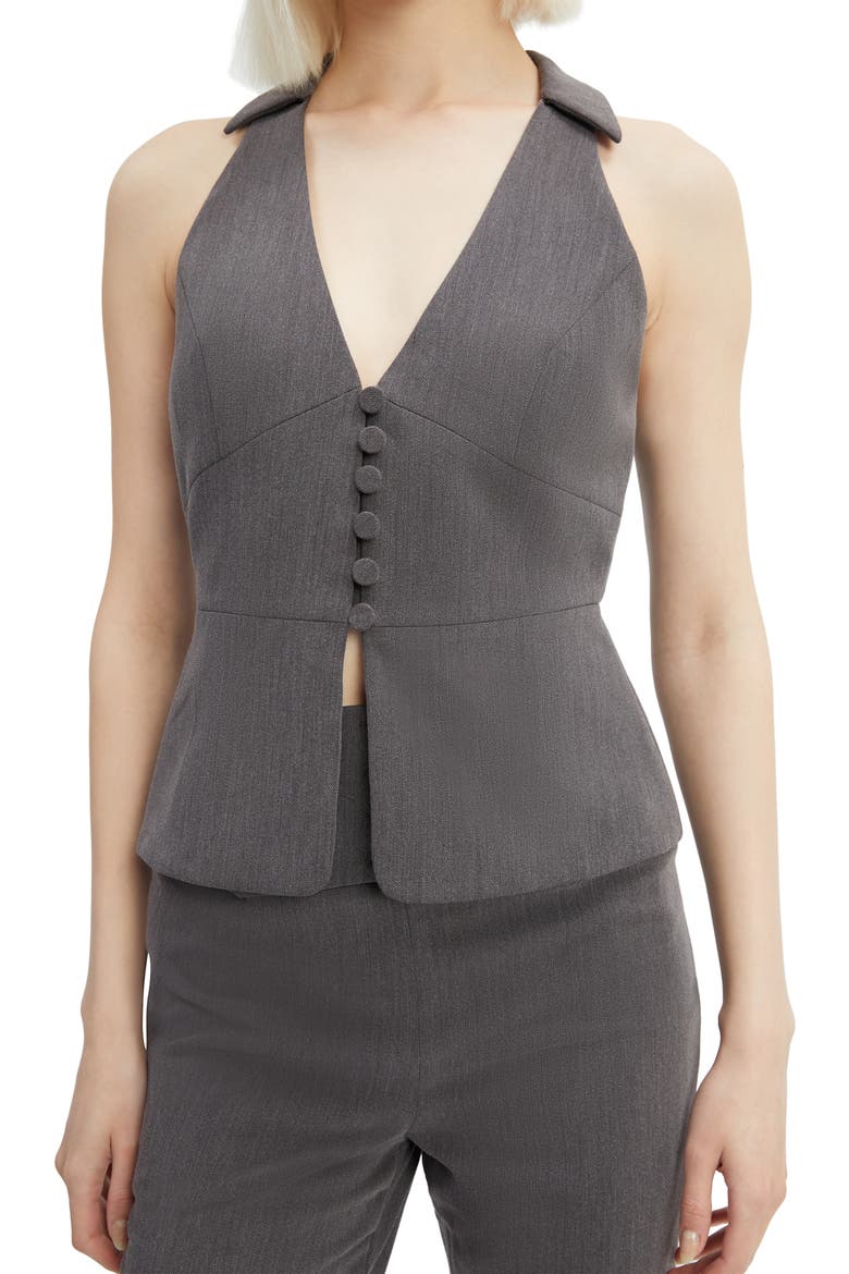 Cohan Fitted Vest, Alternate, color, GREY MARLE