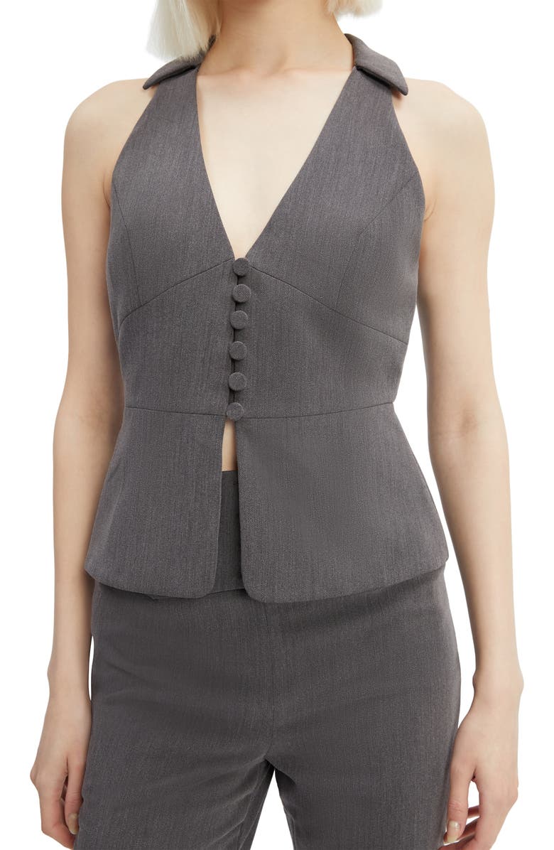 Bardot Cohan Fitted Vest, Alternate, color, Grey