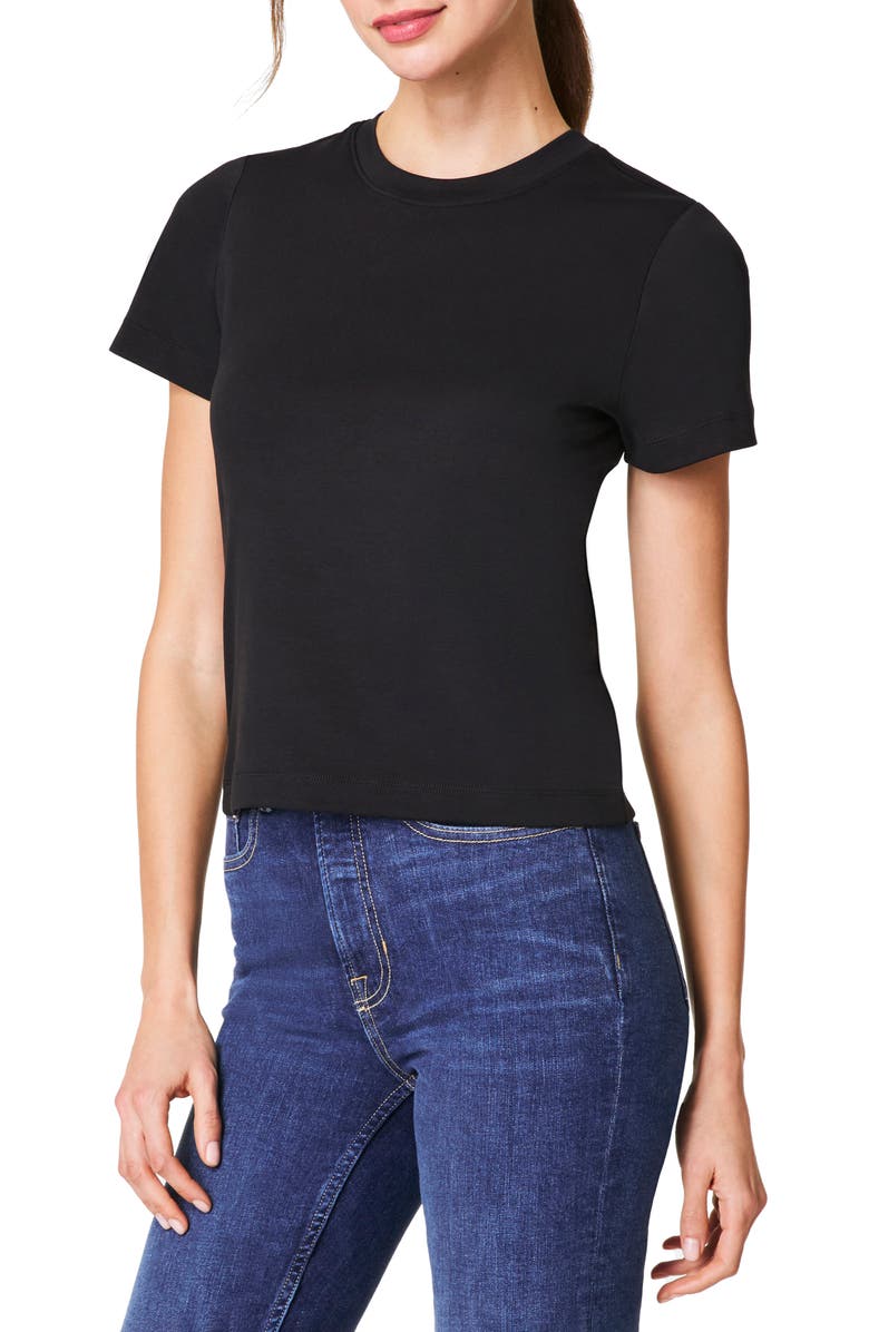 SPANX<sup>®</sup> Cool Cotton Crewneck T-Shirt, Main, color, 