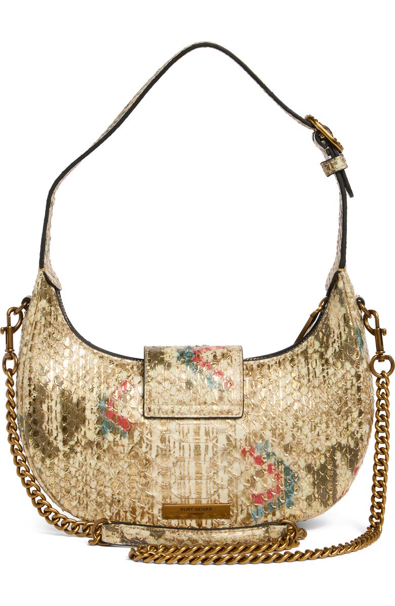 Kurt Geiger London Small Chelsea Hobo Bag, Alternate, color, Gold Combo