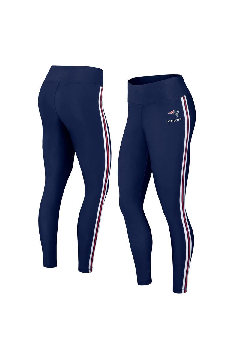 WEAR by Erin Andrews Women's WEAR by Erin Andrews Navy New England Patriots Color Block Leggings, Main, color, 
