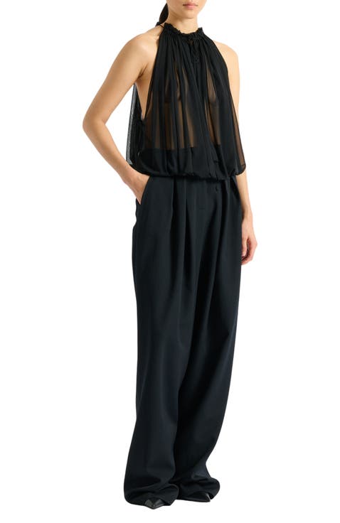 Sleeveless muslin top