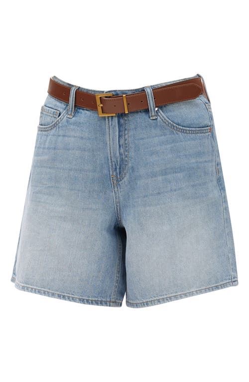 Bayeas Mid Rise Denim Shorts In Blue