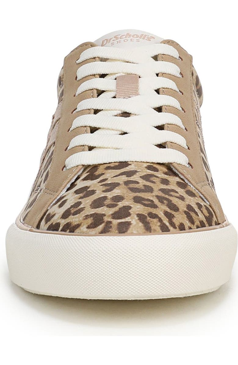 Dr. Scholl's Offline Lace-Up Sneaker - Wide Width Available, Alternate, color, Tan Leopard Faux Leather