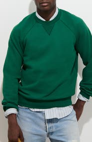 Alex Mill Raglan Cotton Fleece Sweatshirt