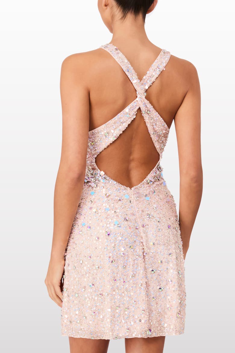 Pretty Thing Mini Dress, Alternate, color, Sugar