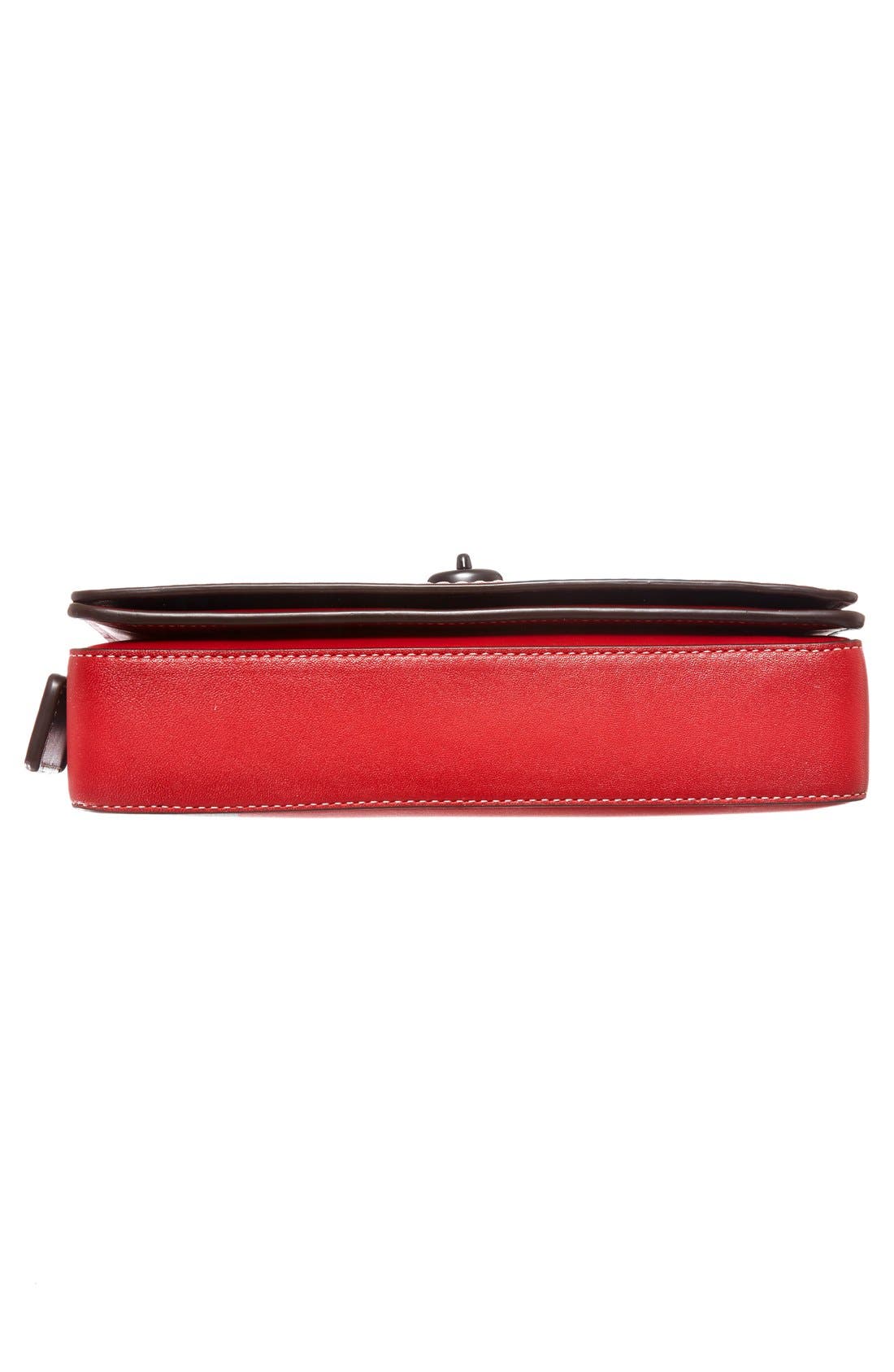 1941 'Dinky' Leather Crossbody Bag, Alternate, color, RED